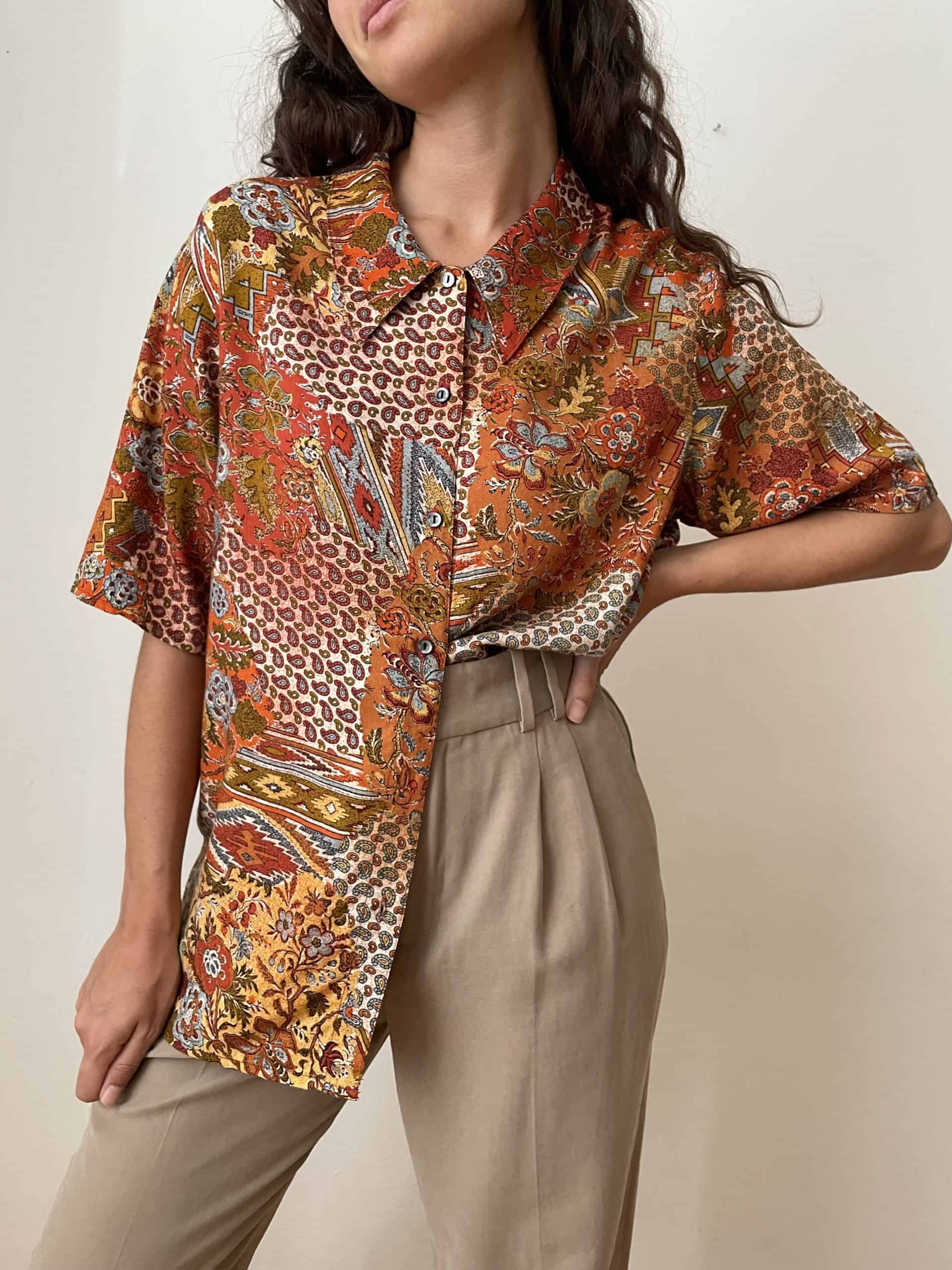 Camicia Etnica Da Uomo Vastramay In Seta Arancione – Taglie Dalla S Alla XXXL – Perfetta Per Matrimoni, Diwali E Feste Indiane - 2